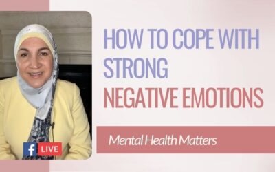 How to cope with strong negative emotions or difficult life events