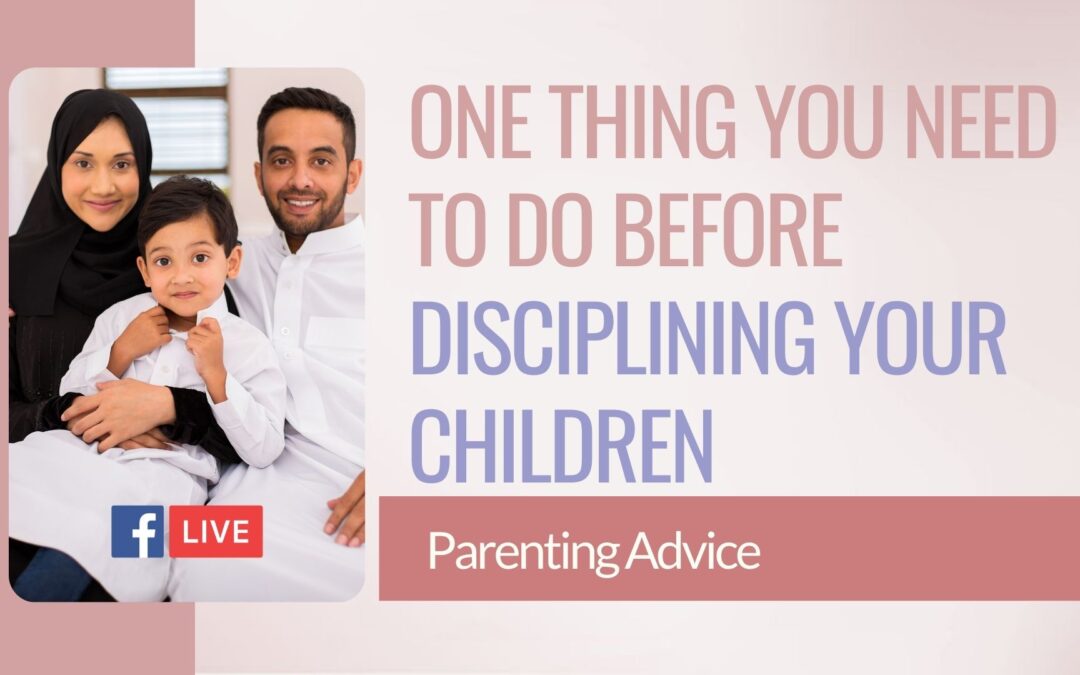 The one thing you need to do before disciplining your children