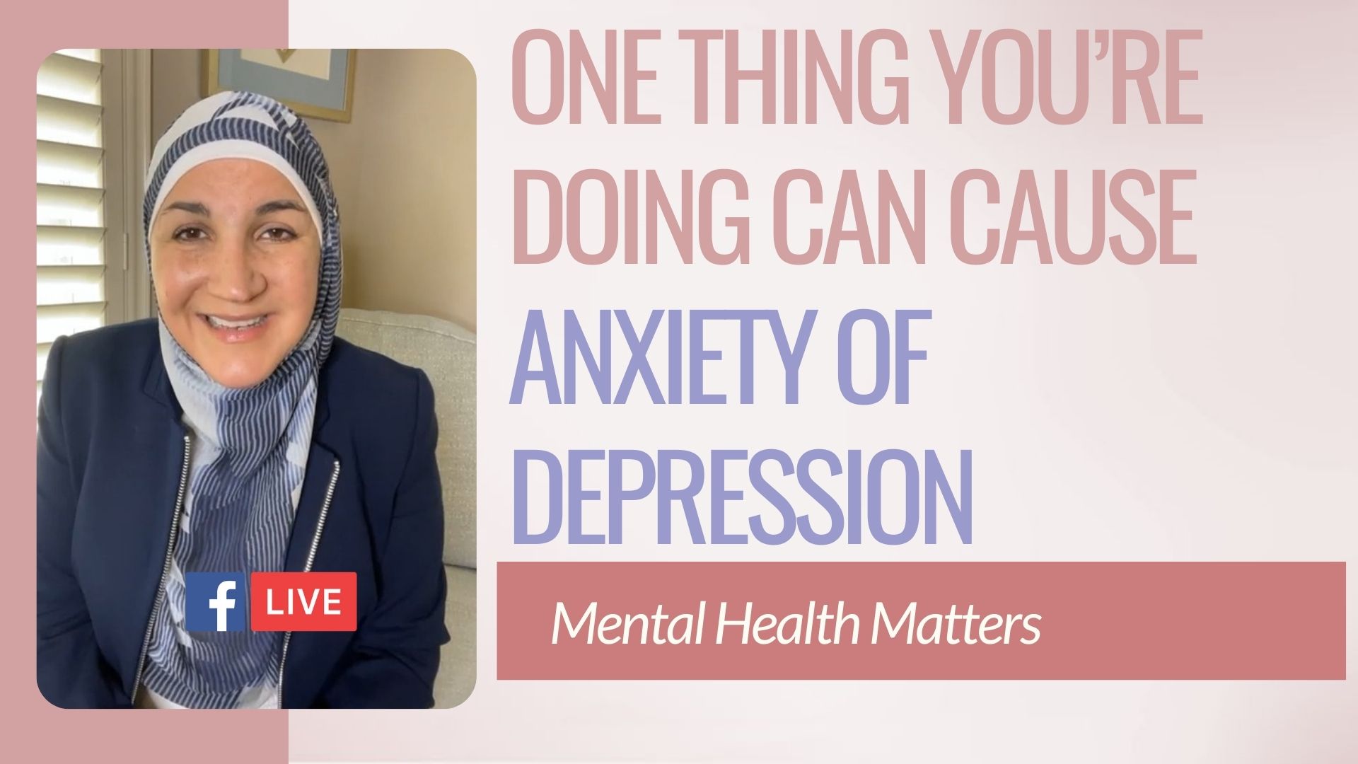 This one thing you’re doing can cause anxiety of depression