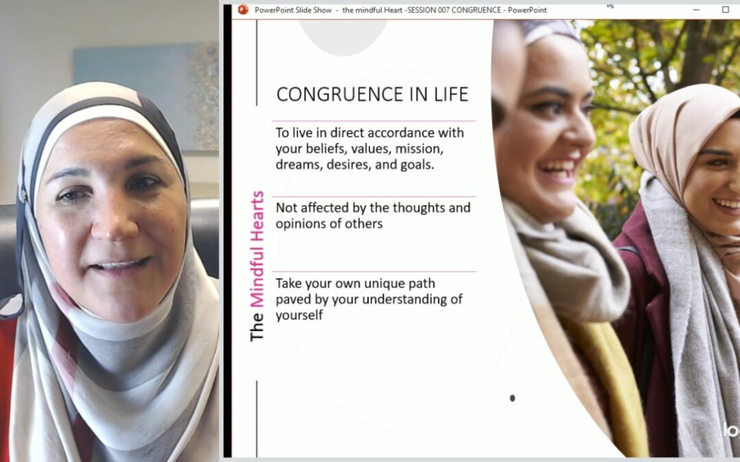 Just finished an amazing session on congruence in the Mindful Heart alhamdulillah! Here is a glimpse of what I shared today…
.www.themindfulhearts.com