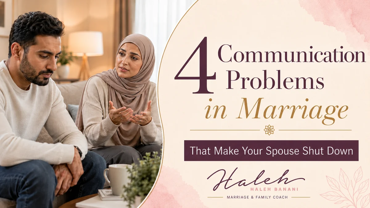 Communication Problems in Marriage — Haleh Banani Muslim couple struggling with communication problems in marriage